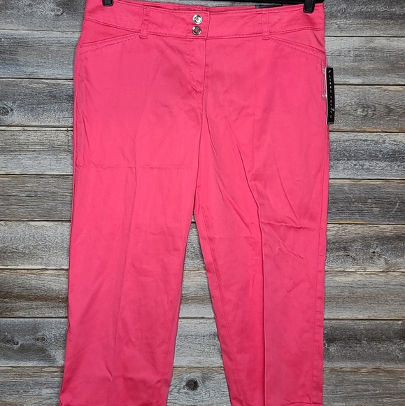 Larry Levine Slim Leg Crop Women's Pants - Picture 1 of 5
